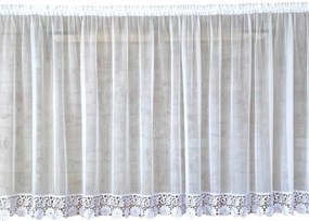 Kész függöny 300x150,egyenes,fátyol,gip.Kwiat 15 cm