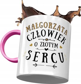 Rózsaszín Bögre Margit Barátnőknek Ajándék Nyomtatott Fotóval