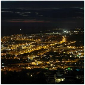 Poszterek 100x100 Tájkép éjszakai felvételen