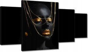 Vászonkép 160x90 Arannyal bevont fej