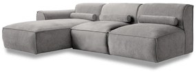 Világosszürke sarokkanapé (bal oldali) Flex Felix – Miuform