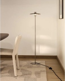 Ezüstszínű állólámpa fém búrával (magasság 130 cm) Nuvira – Kave Home