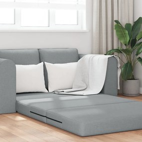 Floor Sofa Bed 2 az 1-ben Világosszürke 148x71x83 cm Bútor