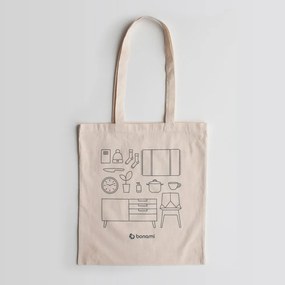Krémszínű vászontáska - Bonami