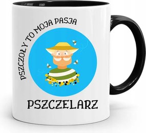 Fekete Bögre Méhésznek Méhek Szenvedélyem fényképes nyomtatással