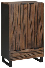 Felsőszekrény, 60x33.5x100 cm, Tömör Fa, Mangó