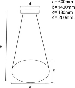 Brilagi - LED Dimmelhető csillár zsinóron COSMOWAVE LED/70W/230V 3000-6500K barna + távirányító
