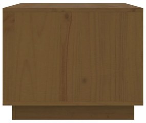 vidaXL mézbarna tömör fenyőfa dohányzóasztal 80 x 50 x 40 cm