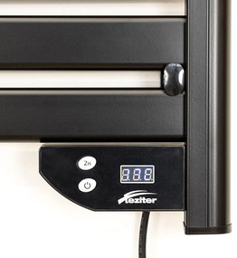 Elektromos törölközőszárító radiátor 500W fekete