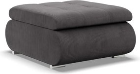 Tokio puff, kordbársony, szürke