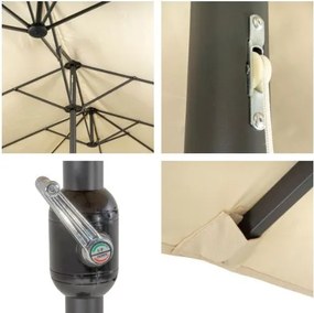 GARTHEN Napernyő XXL Cream Ø465 cm