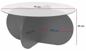 Aeris Black konferenciaasztal sötét üveggel