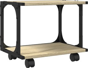 vidaXL 2 szintes sonoma tölgy szerelt fa nyomtatóállvány 41x28x33,5 cm