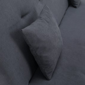 Kihúzható kanapé, szürke, ALADA