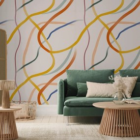 Fotótapéta - Minimalista színes vonalak (147x102 cm)