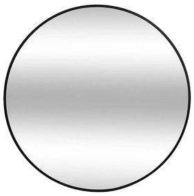 Atmosphera - Fali tükör ALICE, 70 cm átmérő, fekete