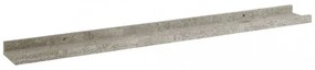 2 db betonszürke fali polc 80 x 9 x 3 cm