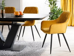 Linea Velvet karosszék curry