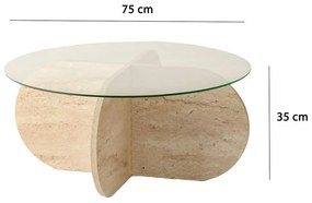 Bubble Travertine konferenciaasztal