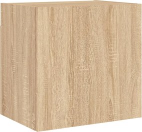 vidaXL sonoma tölgy színű szerelt fa fali TV-szekrény 40,5x30x40 cm