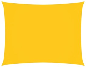 sárga téglalap alakú oxford-szövet napvitorla 2,5x4 m