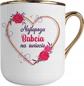 Bögre Fehér-arany A Világ Legjobb Nagymamája Ajándék Nagymama Napjára Ajándék