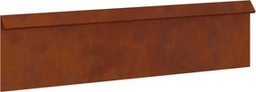 vidaXL Csiga kerítés Rozsdás 100 x 3,5 x 25 cm Időjárásálló acél
