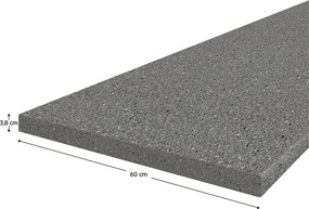 Munkalap, vastagság 3,8 cm, K203PE, antracit gránit