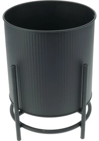 Celano fém virágállvány-készlet, fekete, 2 db