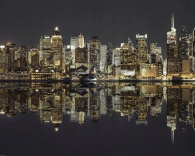 Poszter 76x60,5cm Manhattan horizontvonal alkonyatkor, Assaf Frank