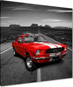 Vászonkép 80x80 Piros Ford Mustang