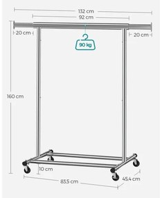 LINEA mobil álló fogas, ezüst