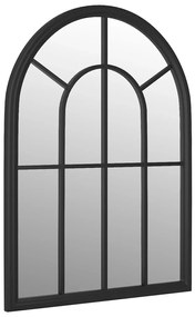 fekete vas tükör beltéri használatra 60 x 45 cm