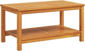 vidaXL Oldal asztal Barna 90 x 50 x 45 cm Tömör Akácfa