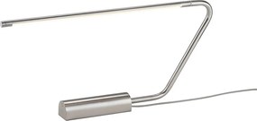 Ezüstszínű LED asztali lámpa (magasság 33 cm) Olea – Trio Select