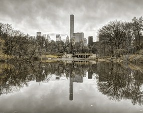 Poszter 76x60,5cm Alsó-Manhattan panoráma a Central Parkból 2, Assaf Frank