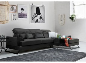 Sötétszürke sarokkanapé (jobb oldali) Frido – Balcab Home