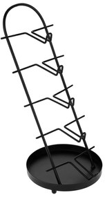 Szemüvegtartó állvány, fekete, fém, GRASO