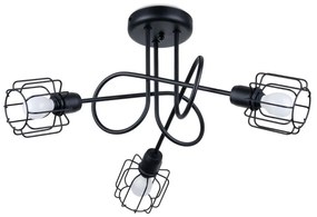 Sollux SL.1118 - Csillár rúdon BELUCI 3xE14/40W/230V fekete