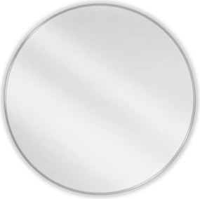 Mexen Loft, kerek fürdőszobai tükör 100 cm, keret színe szálcsiszolt acél, 9850-100-100-000-10