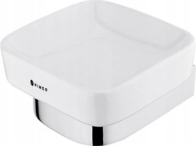 Nimco Nikau fali kerámia szappantartó, krómozott tartóval Nk 30059K-26_