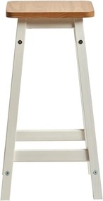 Caya fehér bárasztal 2 db székkel, tömör borovi fenyőből - Marckeric