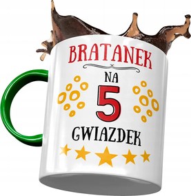 Zöld Bögre Testvér Fiának Testvér Ajándék Nyomtatott Fotóval