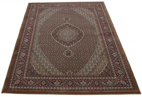 Perzsa szőnyeg barna MAHI 140x200 exkluzív szőnyeg a nappaliba vagy hálószobába