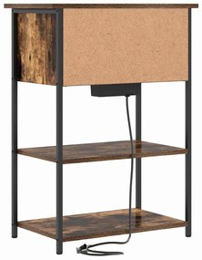Éjjeliszekrény Füstölt tölgy 55 x 31 x 76 cm Faanyag