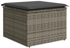 4 részes kerti kanapé szett párnákkal Szürke Poli Rattan, 2 személyes kerti kanapé párnákkal Szürke Poli Rattan
