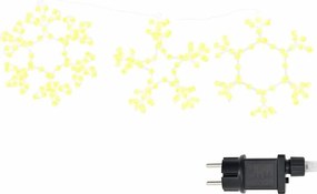 vidaXL Karácsonyi Hópehely 252 LED-del Meleg fehér 44,5 x 38 cm PVC