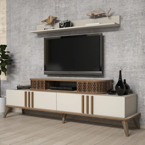 Eylül TV-állvány, krém, 168 cm