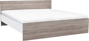 Miami franciaágy ágyneműtartó nélkül 180x200 cm yorki tölgy-fehér