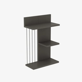 Kinik fali polc, antracit, 40 cm